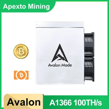 Ново издадени обзавеждане за майнинга биткоинов Avalon A1366 130TH / s капацитет 3250 W капацитет от 100 тона