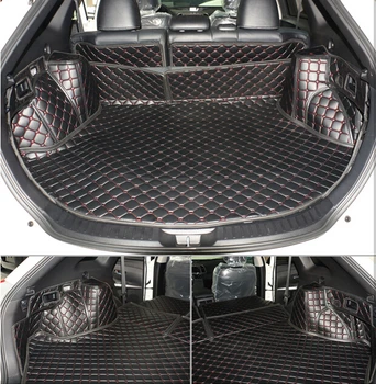 Обичай постелки за багажник на автомобил Toyota Venza 2015-2009 здрава водоустойчива килими за багажника карго подложка Venza 2011 червен цвят