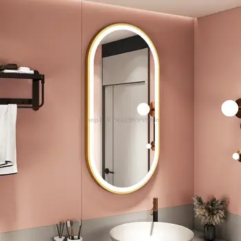 Огледало за гримиране в банята С подсветка Съвременно Дълго, Много Умно Огледало в банята с led подсветка Тоалетна Espelhos Com Luzes Аксесоари за душ CC50BM
