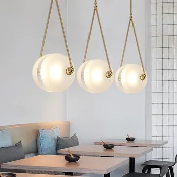 Окачен лампа в скандинавски стил, ретро топка, окачена лампа в стил Loft, минималистичные ресторант осветителни тела, Кафе, хотел, магазин, дрехи, кафе-бар