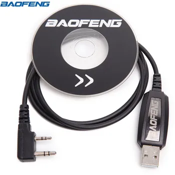 Оригинален USB кабел За програмиране Baofeng, Cd-диск С Драйвери За Baofeng UV-5R UV-82 BF-888S UV13 Pro Уоки Токи CB Двустранно Радио AR-518