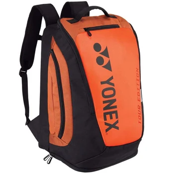Оригинална тенис раница YONEX Pro, висококачествена многофункционална спортна чанта за 3 ракети, вмещающая повечето тенис симулатори.