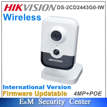 Оригиналната Английска Версия на Hikvision DS-2CD2443G0-IW ще Замени DS-2CD2442FWD-IW 4-Мегапикселова Мини-кутия С Микрофон, Вградена Мрежова Камера, WIFI