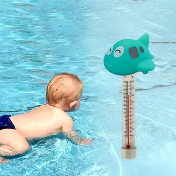 Плаващ термометър за басейн, аксесоари за басейн, Голям дисплей, Аквариумный термометър за вътрешни и външни аквариуми за вани