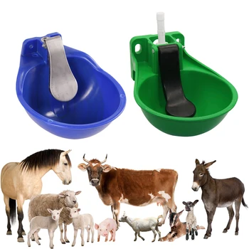 Поилки за животни, свине, овце, говеда, коне, автоматични купички за вода, инструмент за доставяне на вода, селскостопанско животно, една крава, Пластмаса, 1 бр.