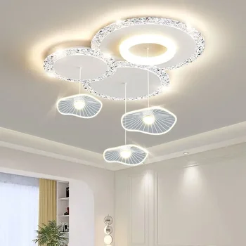 Полилей за всекидневната, елегантна лампа, луксозни кристални лампи от висок клас