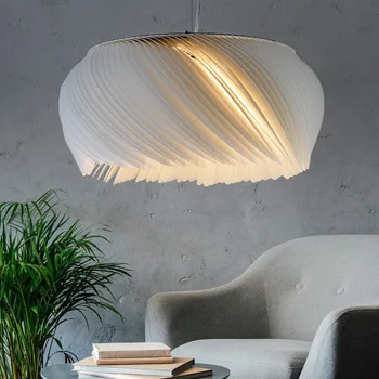 Постмодернистский акрилни окачен лампа, Окачена лампа за ресторант Окачен лампа за спални Хол Led осветление Nordic Suspendu Lamp