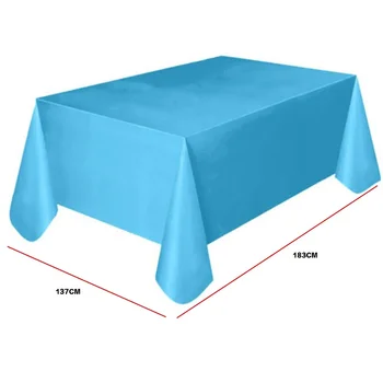Празничен лист Бяла Водоустойчива еднократна употреба покривка за празничната маса Златно покритие Сватбена Синьо за масата за хранене Розово 0