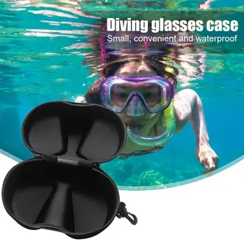 Преносим калъф за очила за гмуркане EVA Водоустойчив Маска за гмуркане и Подводен Кутия за съхранение на Очила за Гмуркане Калъф-Органайзер