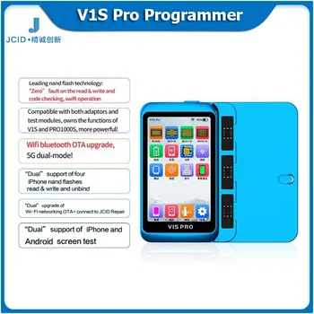 Програмист на Четене /Запис на Данни JCID JC V1S Pro /V1SE NAND SYSCFG За iPhone 6-14 Pro MAX Battery / Face ID / на Инструмента за Възстановяване на оригиналните Цветове