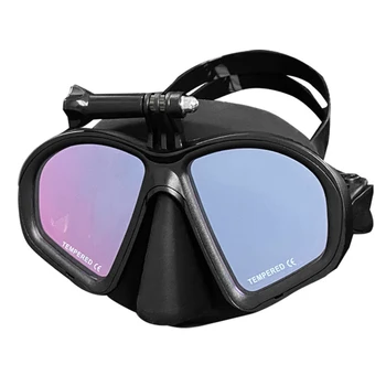 Професионални очила за гмуркане с шнорхел, маска за гмуркане, подходящ за спортна камера GoPro, Напълно сухо покритие, екипировка за гмуркане с шнорхел