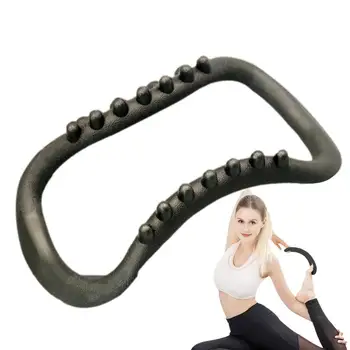 Пръстен-кръг за пилатес Ергономичен Куполна Масажно пръстен за разтягане на гърба и краката Преносимо оборудване за пилатес за домашни тренировки във фитнеса Укрепва