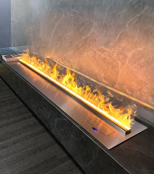 Распылительный камина, високо интелигентна 3D-симулация, украса на огъня, електронен камина, LCD дисплей, настройка на цвета на пламъка