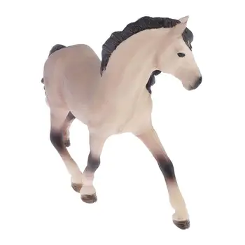 Реалистична модел на животното, фигури на коне, образователна играчка за малки деца,