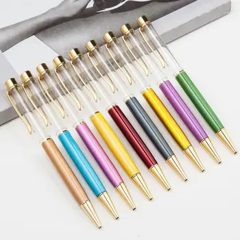 Рекламна химикалка писалка с логото на японския пазар за подарък, метална химикалка писалка с плаващ масло, преходен лъскава самодельная дръжка с празна тръба.