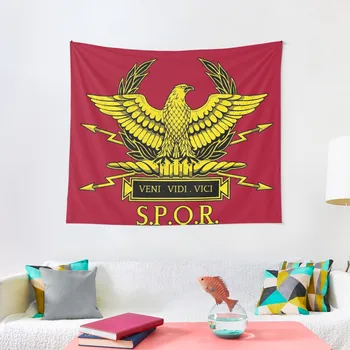 Римският стандарт - Рим S. P. Q. R. - Roman Empire Gold 3 Гоблен Естетически Начало Декор Декор За дома И комфорт Гъби Гоблен