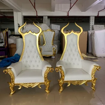 Сватбени столове от масивно дърво в европейски стил, сватбени столове на открито, Луксозният диван, трапезария столове с висока облегалка, стол за почивка