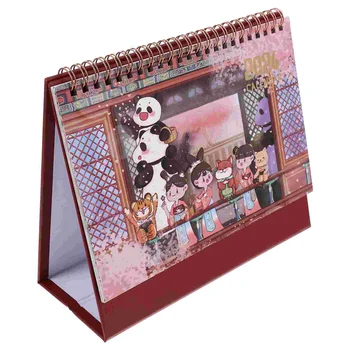 Сгъваем календар Декор на масата Настолен календар декоративен календар дневник за домашния офис на училище