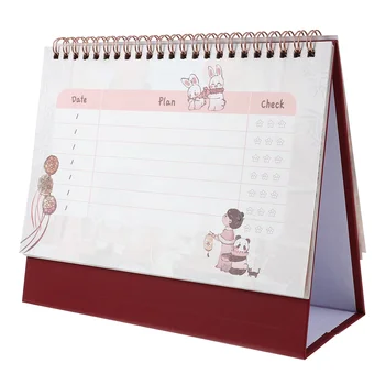 Сгъваем календар, интериор на маса, настолен календар, декоративен календар, дневник за дома, офиса, училището 0