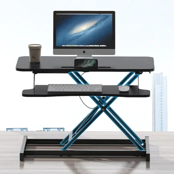 Сгъваем оттичане workbench офис бюро компютърно регулируема маса увеличена височина на работния плот на маса за лаптоп домашна сгъваема поставка