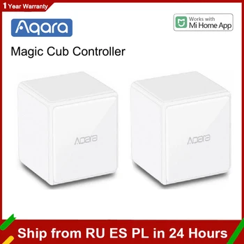 Сензор Жестове Aqara Magic Cube Controller Безжични Ключа 6 Жестове Zigbee Sensor Moiton Сензор За Aqara Smart Home Homekit