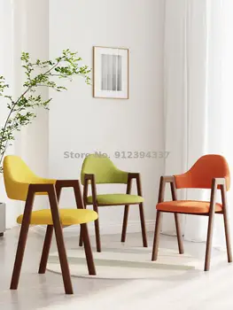 Скандинавски стол, домашен прост, модерен, маса за хранене, плат за облегалките на стол, хотелски кафе, ютия, художествено слово, хотелски маса и стол