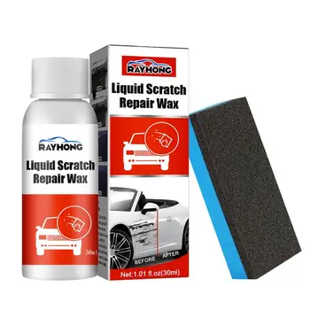 Средство за премахване на автомобилни драскотини Средство за премахване на драскотини за автомобили Erase Car Scrats Отстраняване Kit Quick Coat Кола Восък Средства за грижа за външния вид