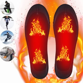 Стелки за обувки с USB-отопляеми, Електрически топло за крака, Регулируема температура, Стелки с подгряване, Подложки с топъл, Зимни Мъжки Женски