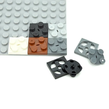 Събира Въртяща се Маса от Частици 2x2 Пластинчатый Надмощие + Основа, Съвместим С 3679 3680 Градивните Елементи на MOC Brick Tech Parts САМ Toys For the Kid 0