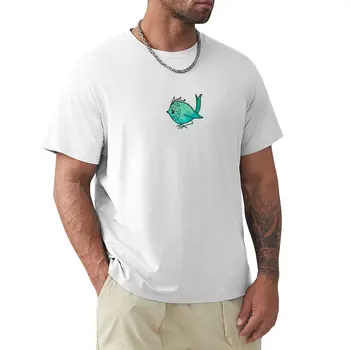 Тениска с акварельной птица 3, обикновена тениска, тениски по поръчка, спортни ризи, мъжки ризи с аниме
