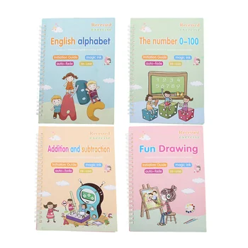 Тетрадка за практикуване на английски език, книги за деца, Друга хартия за рисуване, платно, бял картон за деца