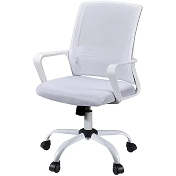 Трапезни столове за вашия офис, сетчатое стол с подлакътник за подкрепа на долната част на гърба, регулируема по височина компютърен стол за ръководители на колела