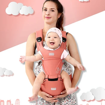 Удобна переноска за новородено, лека ергономична переноска на 360 градуса, Мултифункционален дишаща раница-прашка, детска количка 0