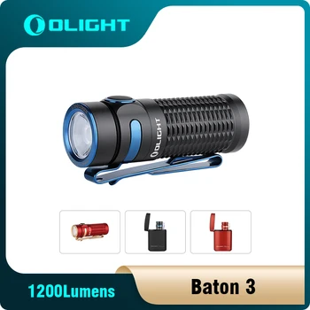 Фенер OLIGHT Baton3 Premium Edition с мощност 1200 Лумена, захранван от една акумулаторна батерия, Ультракомпактный led фенерче с