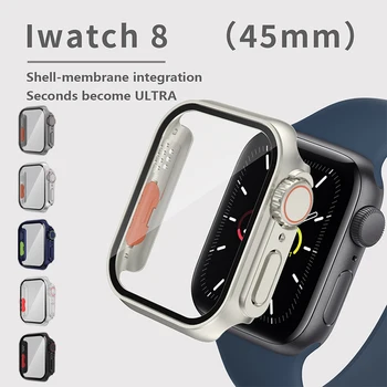 Фирмен калъф за КОМПЮТЪР, за Apple Watch 8 7 6 SE 5 4 44 мм 45 мм Актуализиране на външния вид на корпуса за Apple Watch Ultra 49 мм Превръща в Ultra