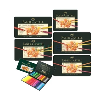 Цветен молив Faber-Castell Polychromos, устойчиви на размазыванию и водоустойчив грифель за гъста маслени пастели, са на разположение различни цветове