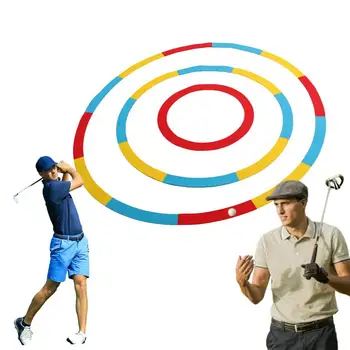 Целта за голф Кръгове на мишената за треньор по голф за подобряване на контрол над удар в закрито Цветни пръстени за тренировка на голф игрище в двора