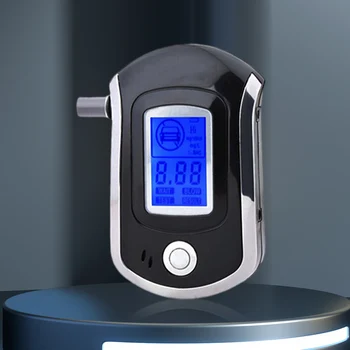 Цифров електронен тестер за алкохол, машина за висока точност детектор за алкохол, LCD дисплей, захранван с батерии, за лична и професионална употреба