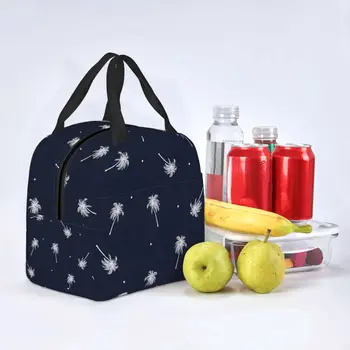 Чанта за обяд и за жени и деца, хладилник с изолация от кокосовата палма, преносим училищна холщовая чанта за пикник, чанти за съхранение на храни