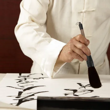 Четка за рисуване масло 2 елемента, Китайска четка за писане, Китайска живопис, каллиграфическая дръжка
