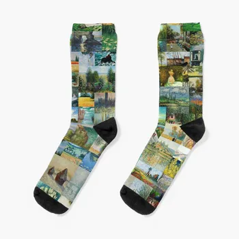 Чорапи Claude Monet, чорапи, зимни термоноски, коледни чорапи, чорапи, дизайнерски марка, мъжки чорапи, луксозни дамски чорапи