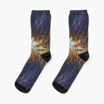 Чорапи Holy Fire, подарък за коледа, коледни подаръци, Луксозни Дамски чорапи, мъжки
