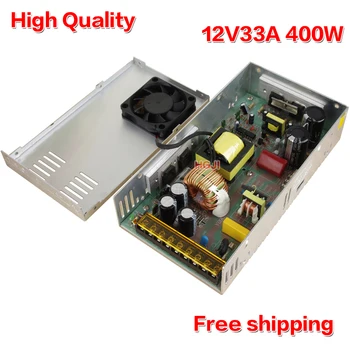 безплатна доставка достатъчна мощност 12V 33A 400W led импулсно захранване за led осветление от AC110V/220V до DC12V400W трансформатор