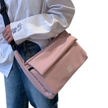 водоустойчив многопластова чанта-месинджър, удобна голяма простор, висококачествена и здрава чанта през рамо, в гърдите колан