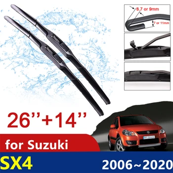 за Suzuki SX4 2006 ~ 2020 Maruti SX-4 S-Cross Чистачките на Предното Предното стъкло на Автомобилни Аксесоари, Автомобилна Четки 2011 2012 2013 2014 2015