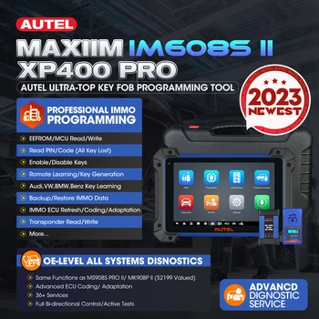 2023 най-Новият Инструмент за Програмиране на Автомобилни ключове Autel MaxiIM IM608 II IM608S II IMMO Key Programmer Диагностичен Скенер PK IM608PRO IM508 1
