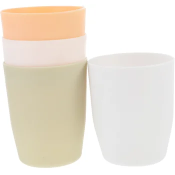 4 Бр многократно чаши за вода, външни чаши за изплакване на устата, пластмасов корейската версия на четки за баня от полипропилен 1