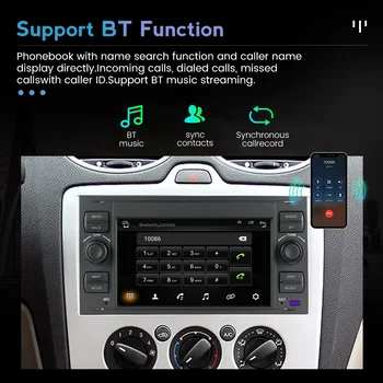 8G RAM 128G ROM 2 Din Android Автомобилен GPS за Ford Mondeo, S-max, Focus C-MAX, Galaxy Fiesta Transit Fusion Connect Kuga БЕЗ DVD-ПЛЕЙЪР 1