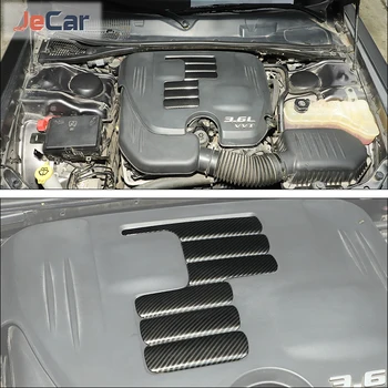 ABS капачка на капака на двигателя на автомобила, декоративна украса, етикети-прозорец винетка за Dodge Charger Challenger 2009 + аксесоари за автомобили 1