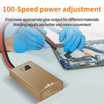 DX10 Мини преносим апарат за спот заваряване с OLED екран с капацитет 5300/10 600 mah, машина за спот заваряване с 101 регулируема предаването за батерии 18650 1